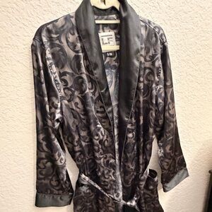 Premium Black and Gray Robe Men’s Size‎ M